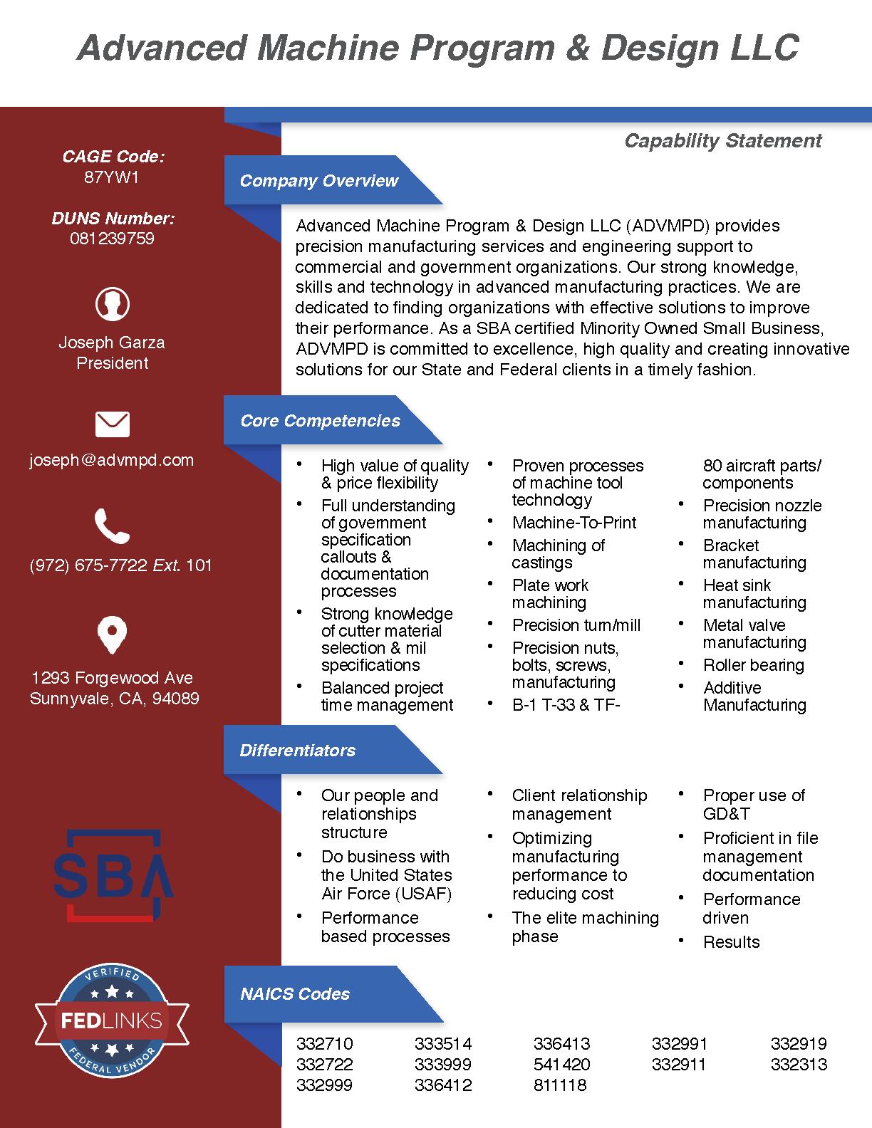 Ampd capability statement 2
