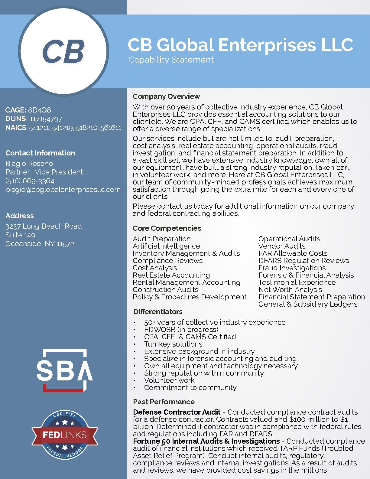 CB Global Enterprises LLC