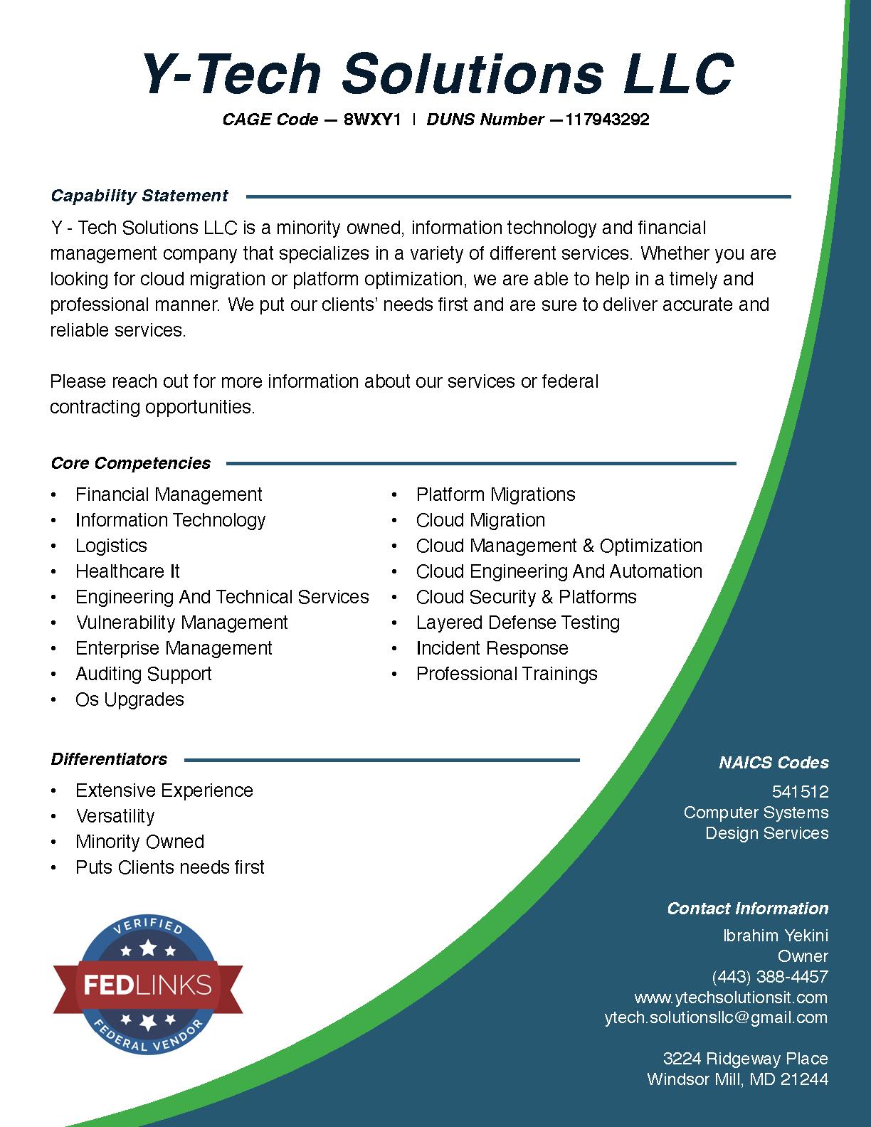 Y tech solutions llc