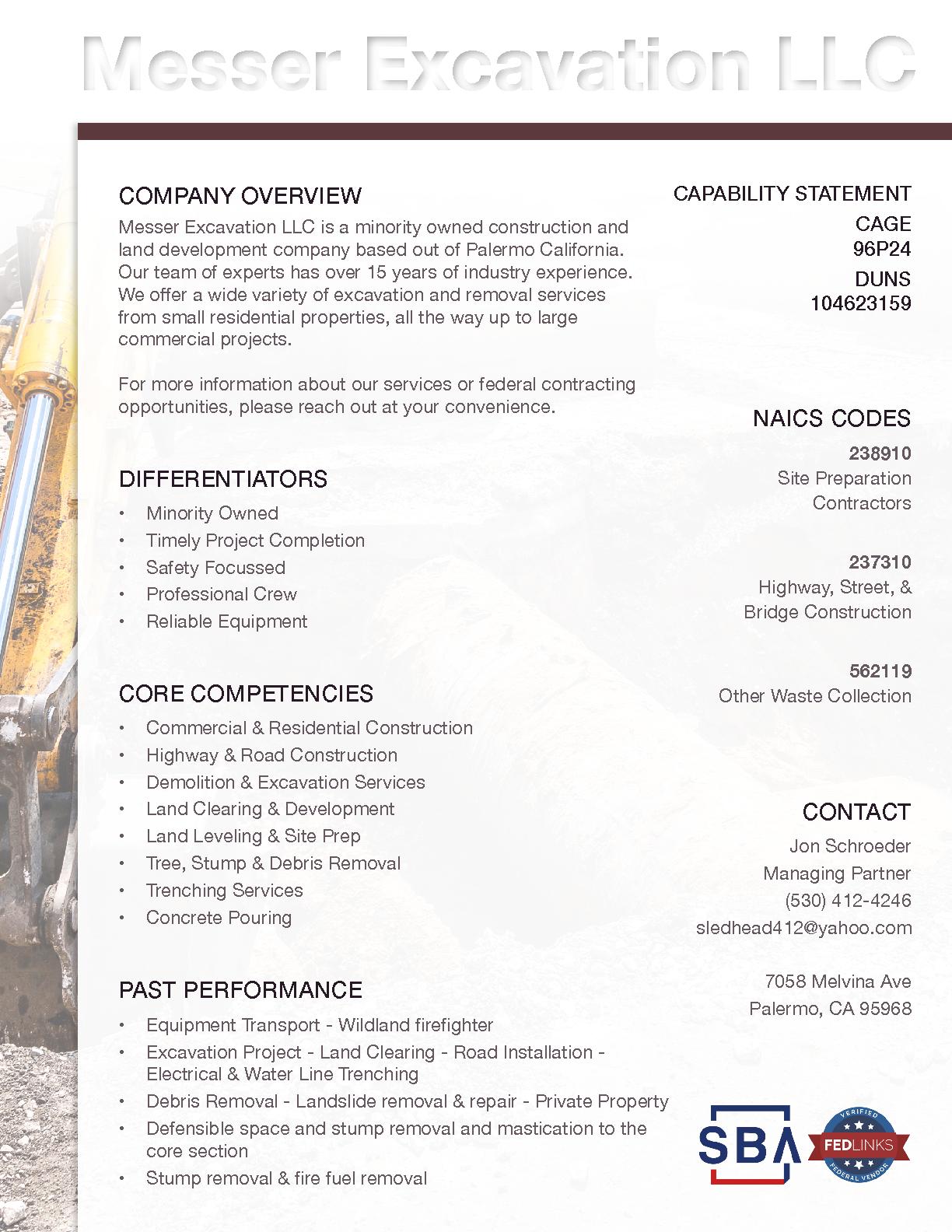 Messer excavation llc 2