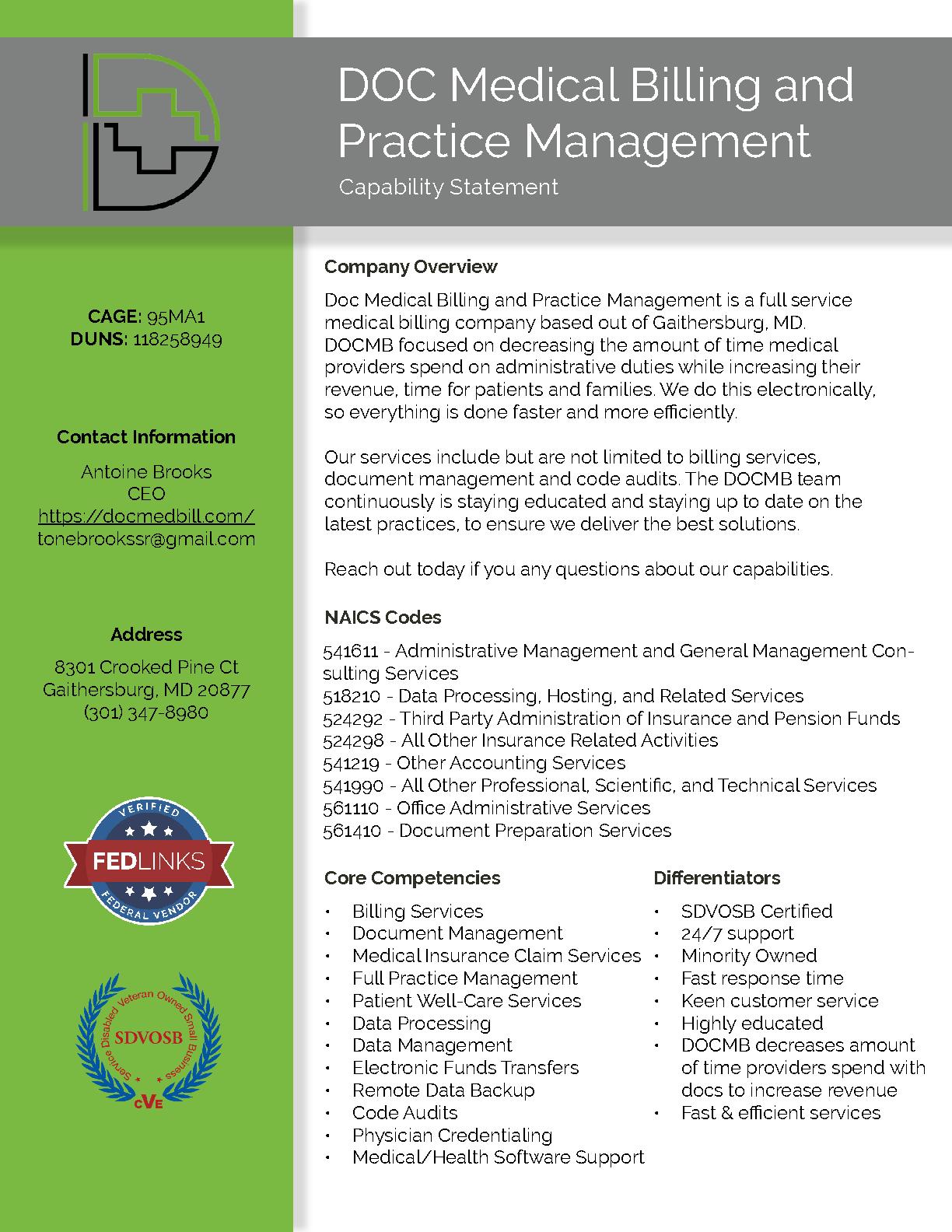 Doc medical billing and practice management