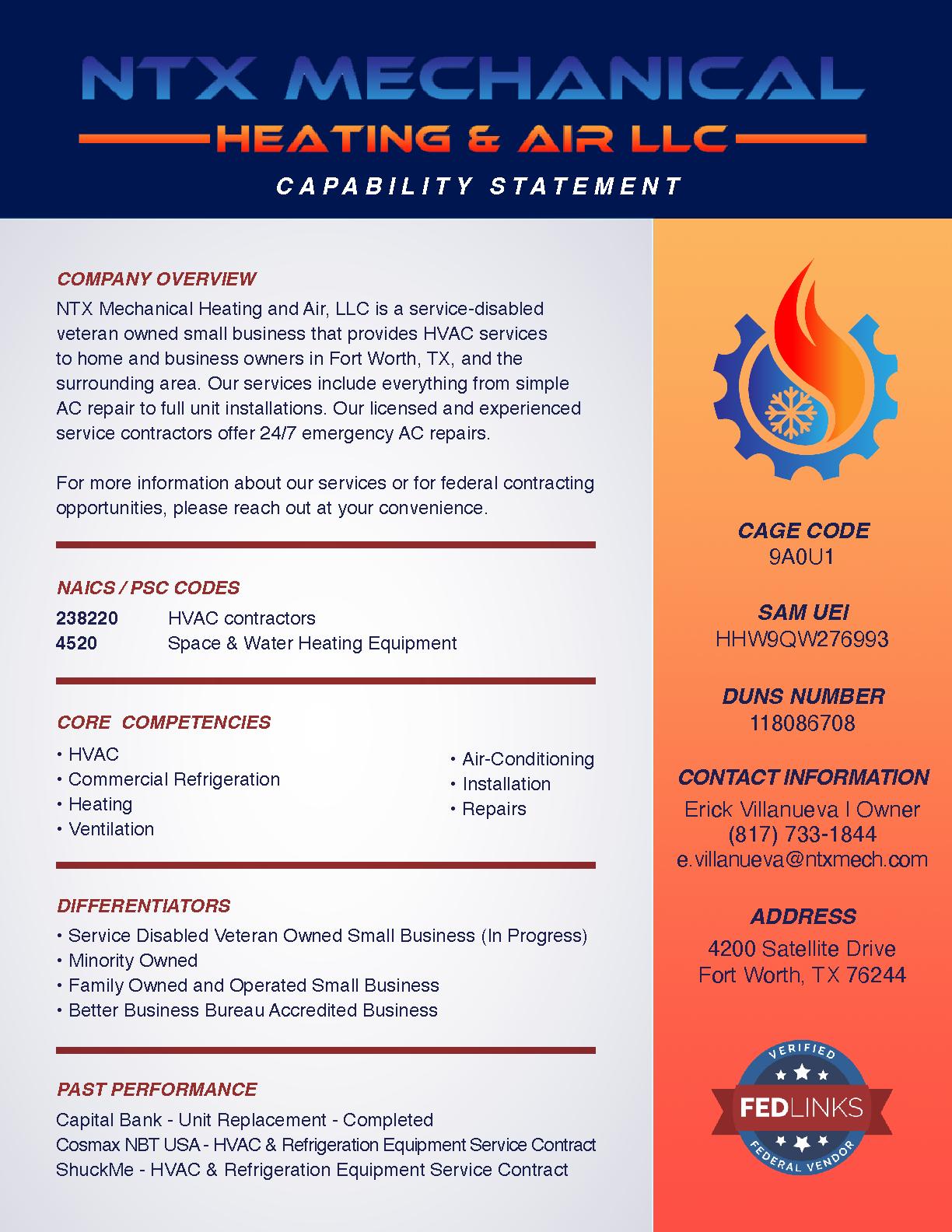 Ntx mechanical heating   air llc