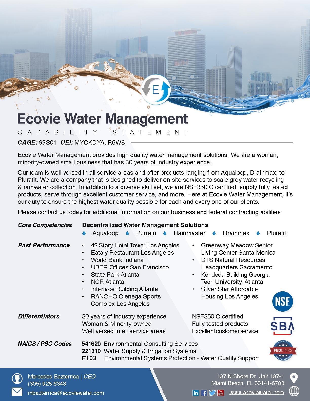 Ecovie water management