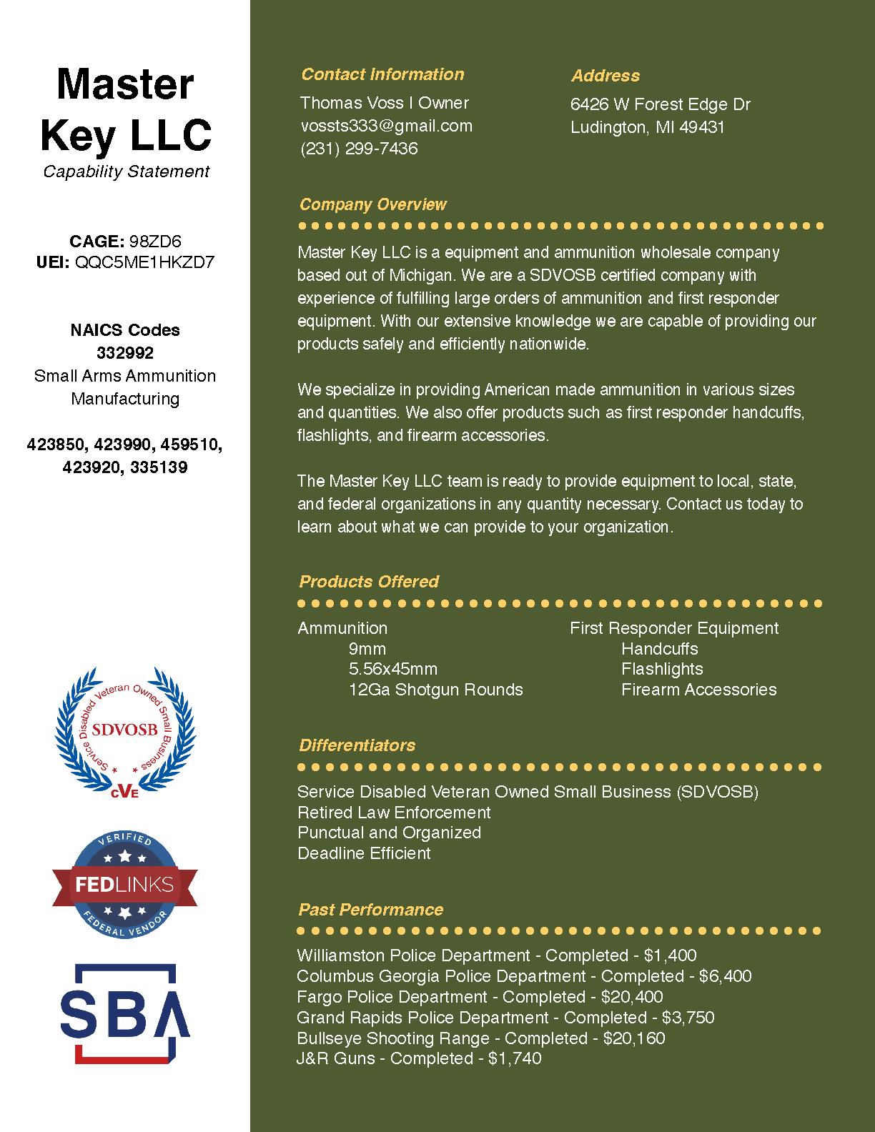 Master key llc