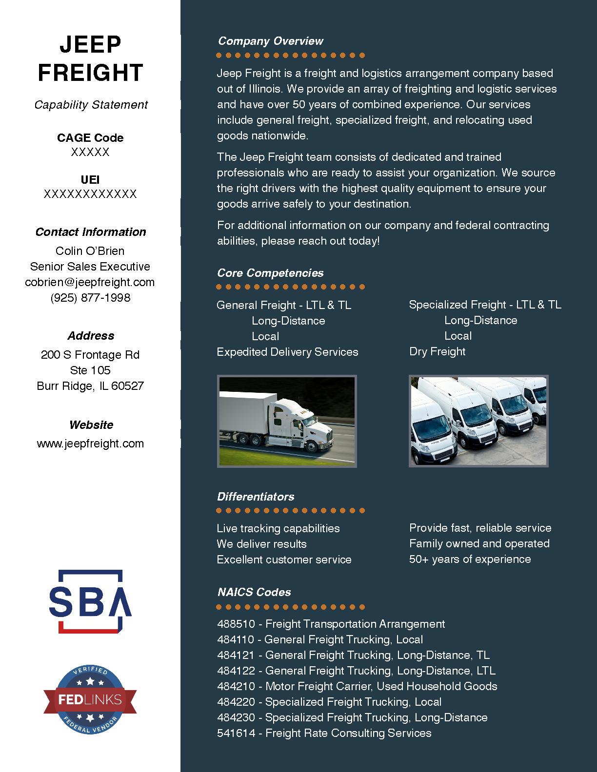 Jeep freight llc