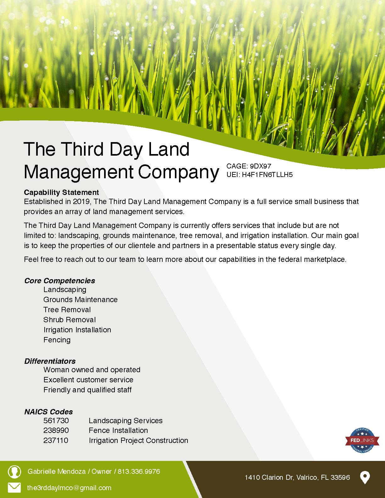 The third day land management company