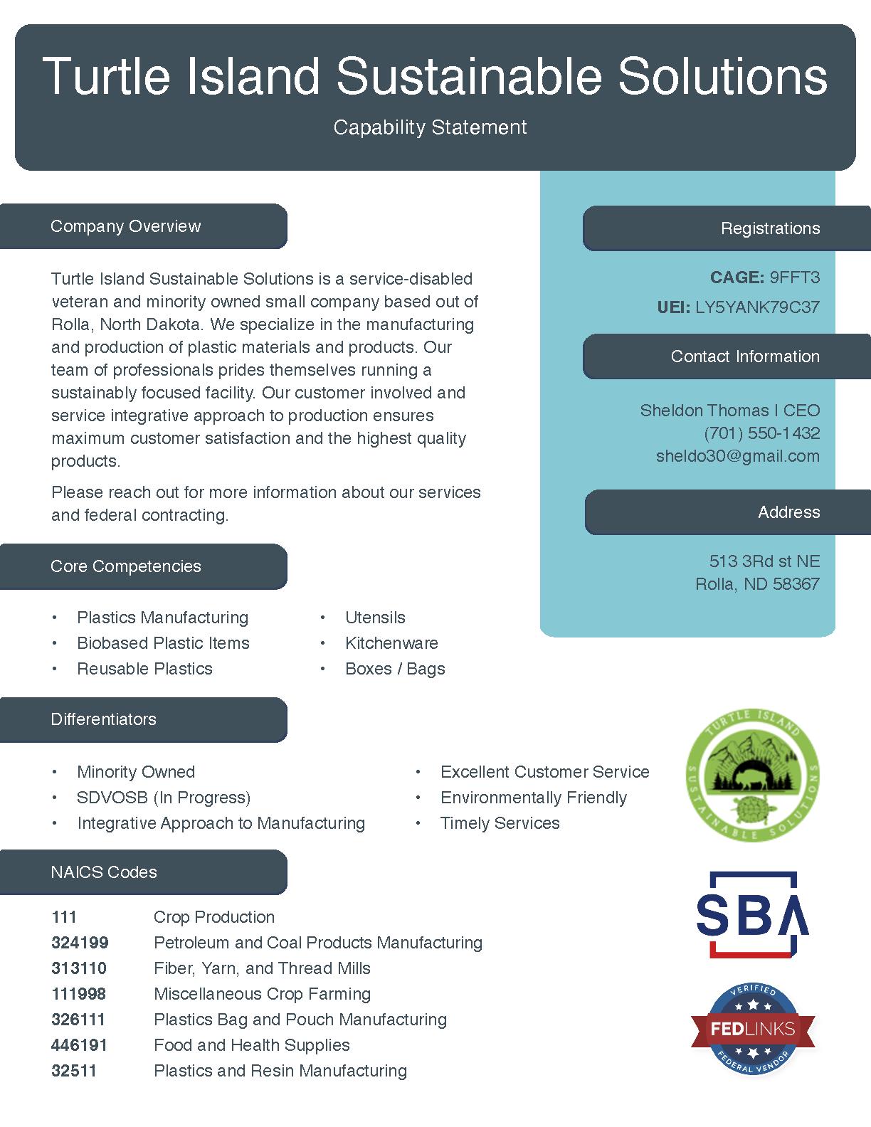 Turtle island sustainable solutions