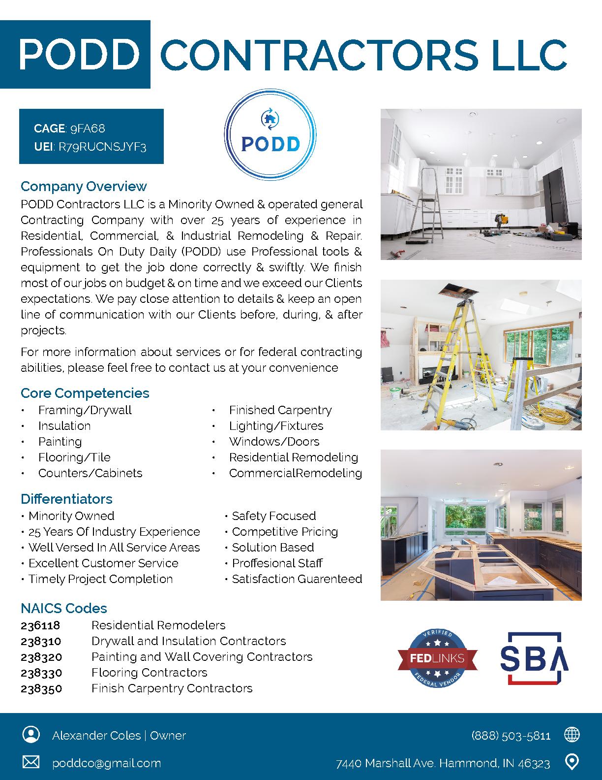 Podd contractors llc 