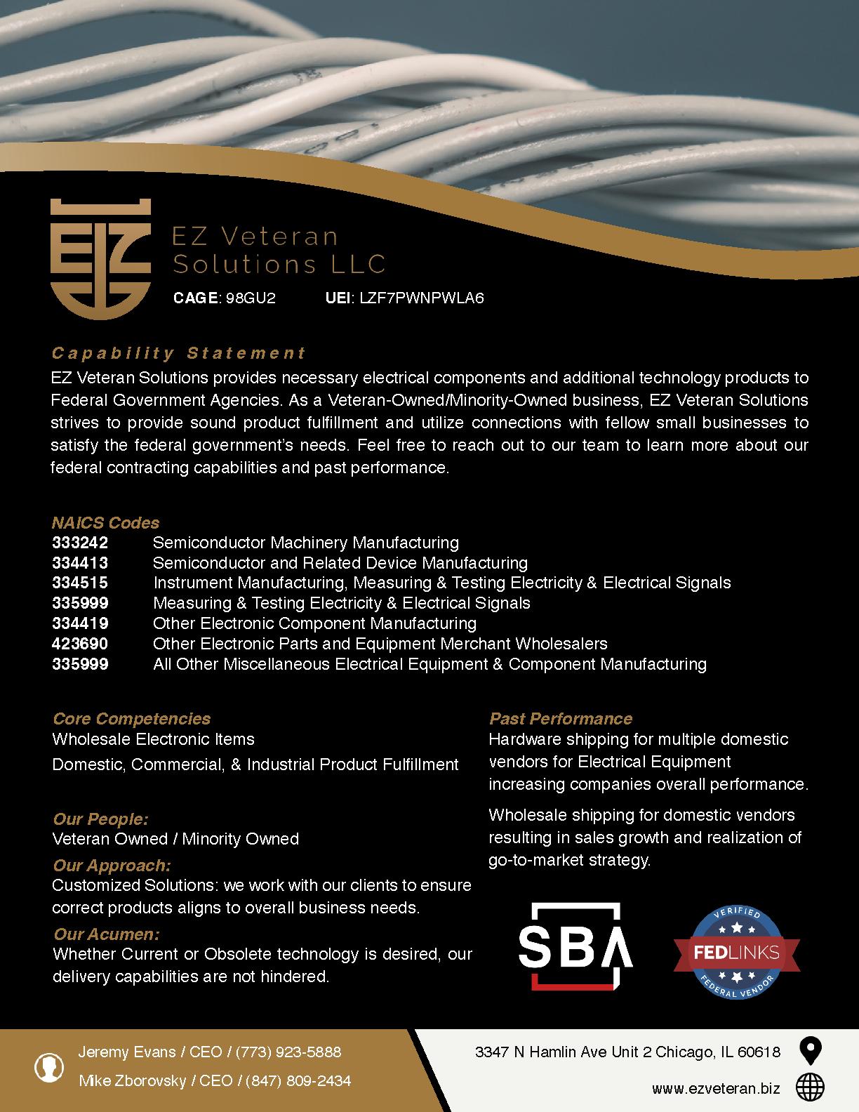 Ez veteran solutions llc