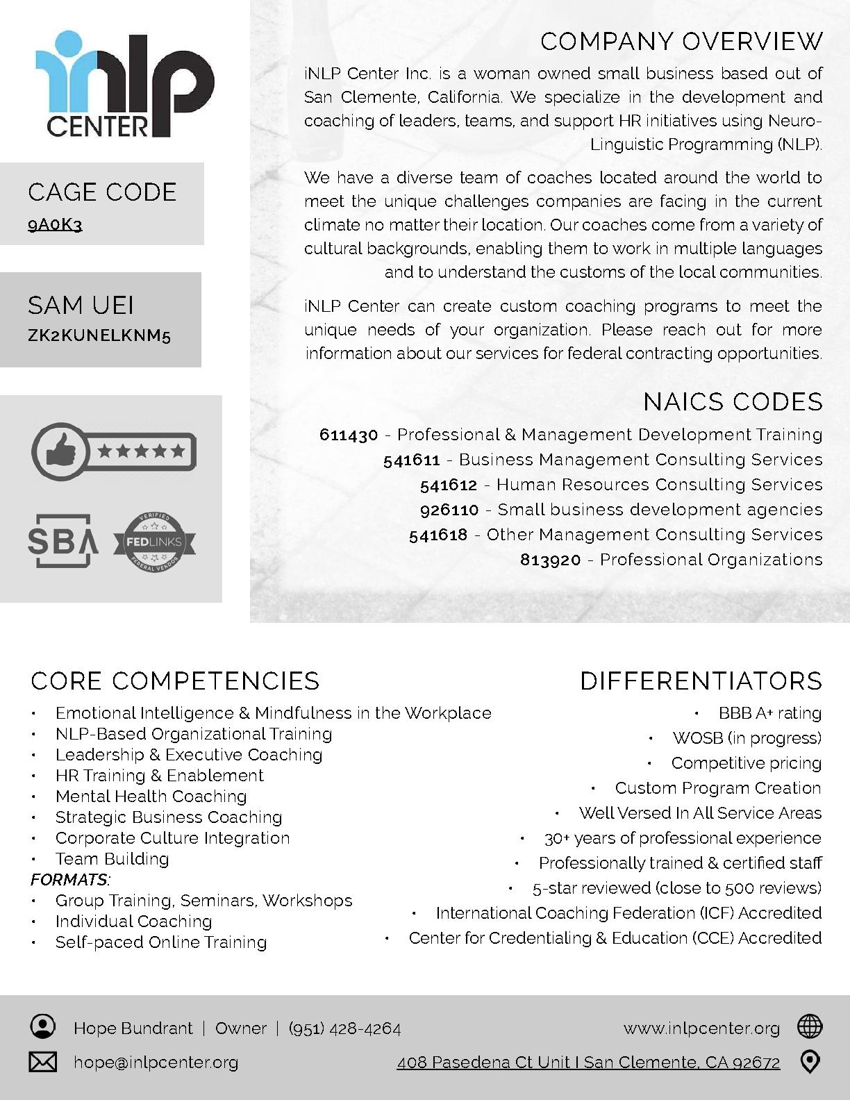 Inlp center inc.