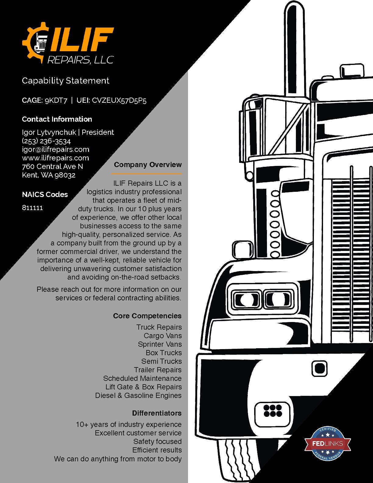 Ilif repairs llc