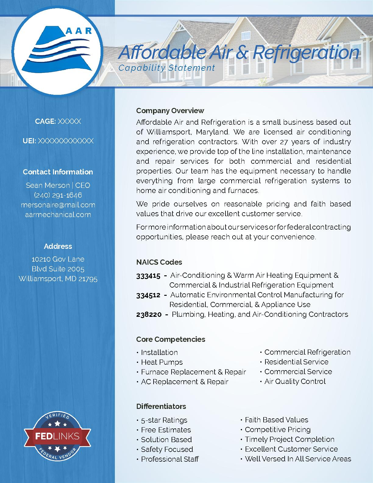 Affordable air and refrigeration