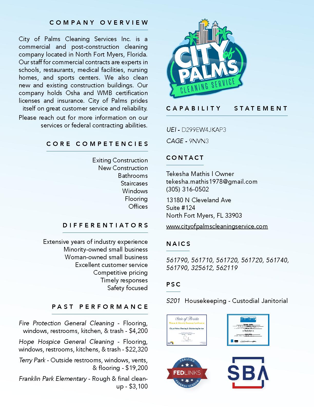 City of palms cleaning services 2