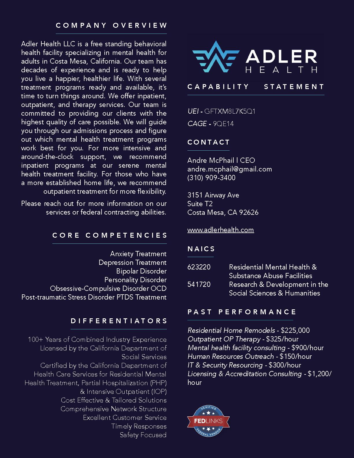 Adler health llc