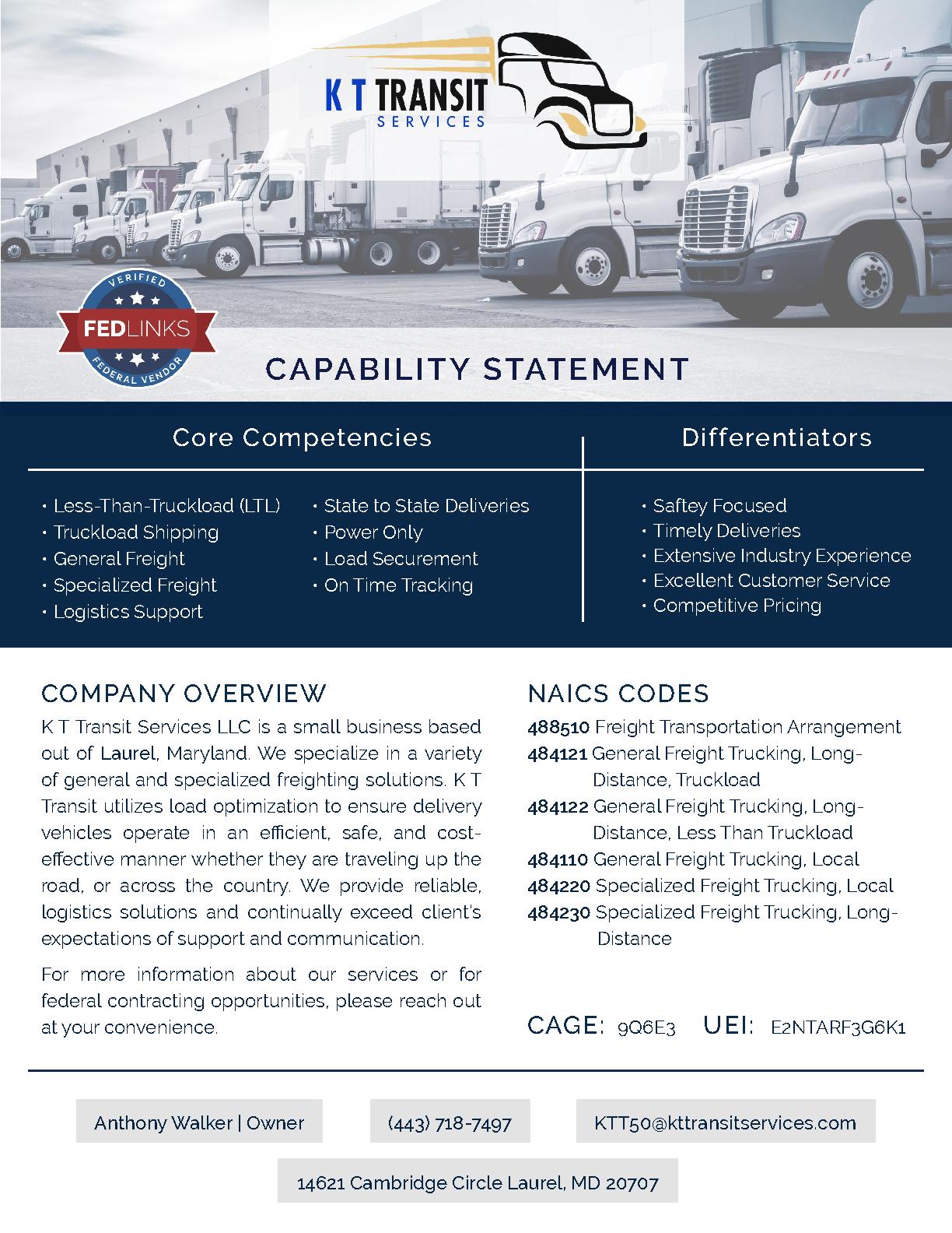 K t transit services llc