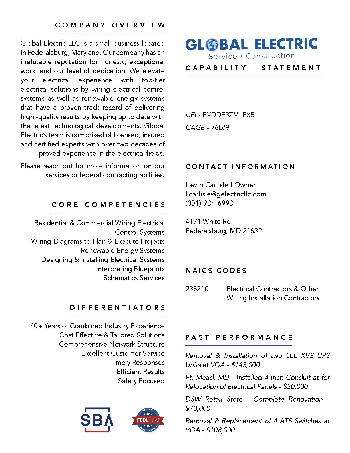 Global electric llc