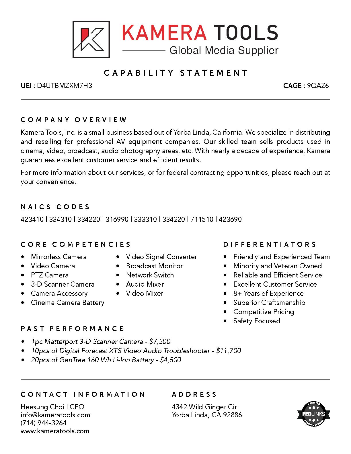 Kamera tools  inc.