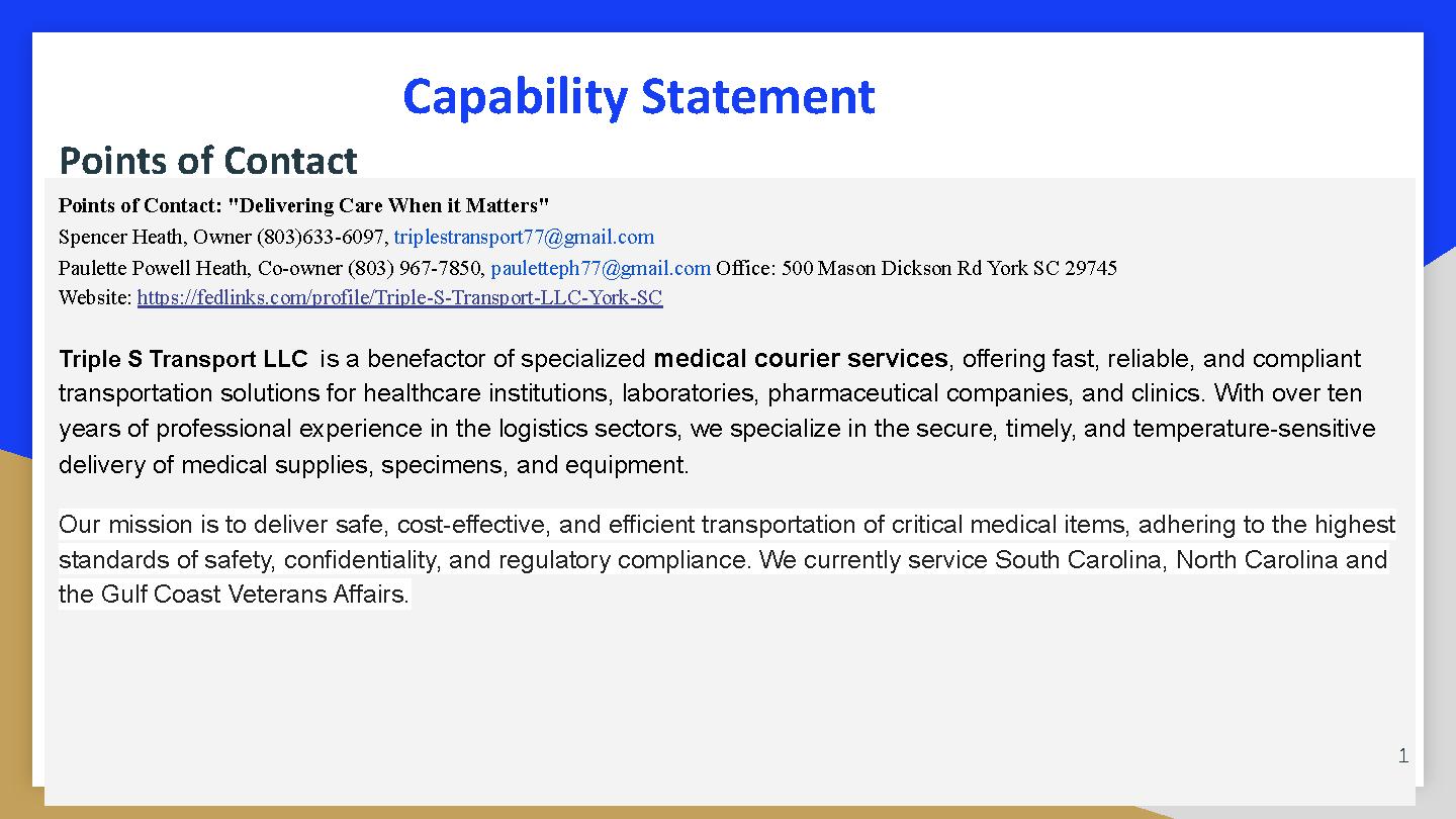  capability statement powerpoint