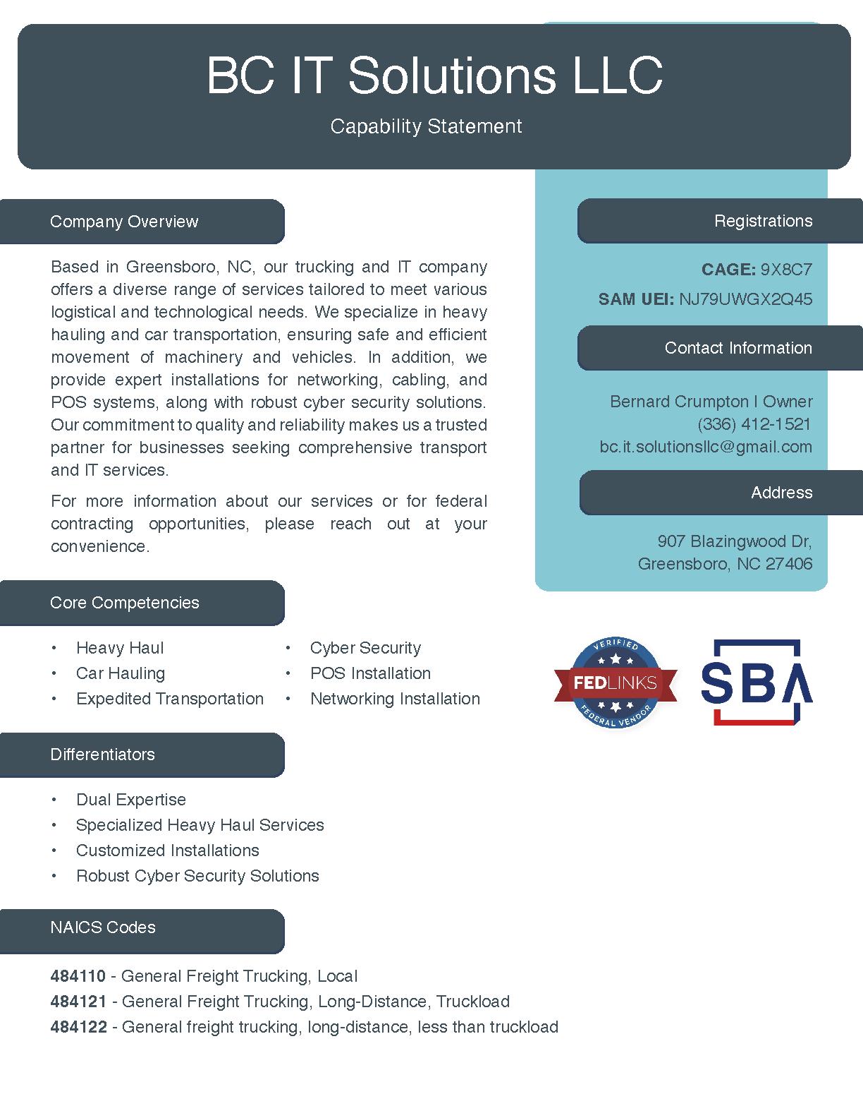 Bc it solutions llc 