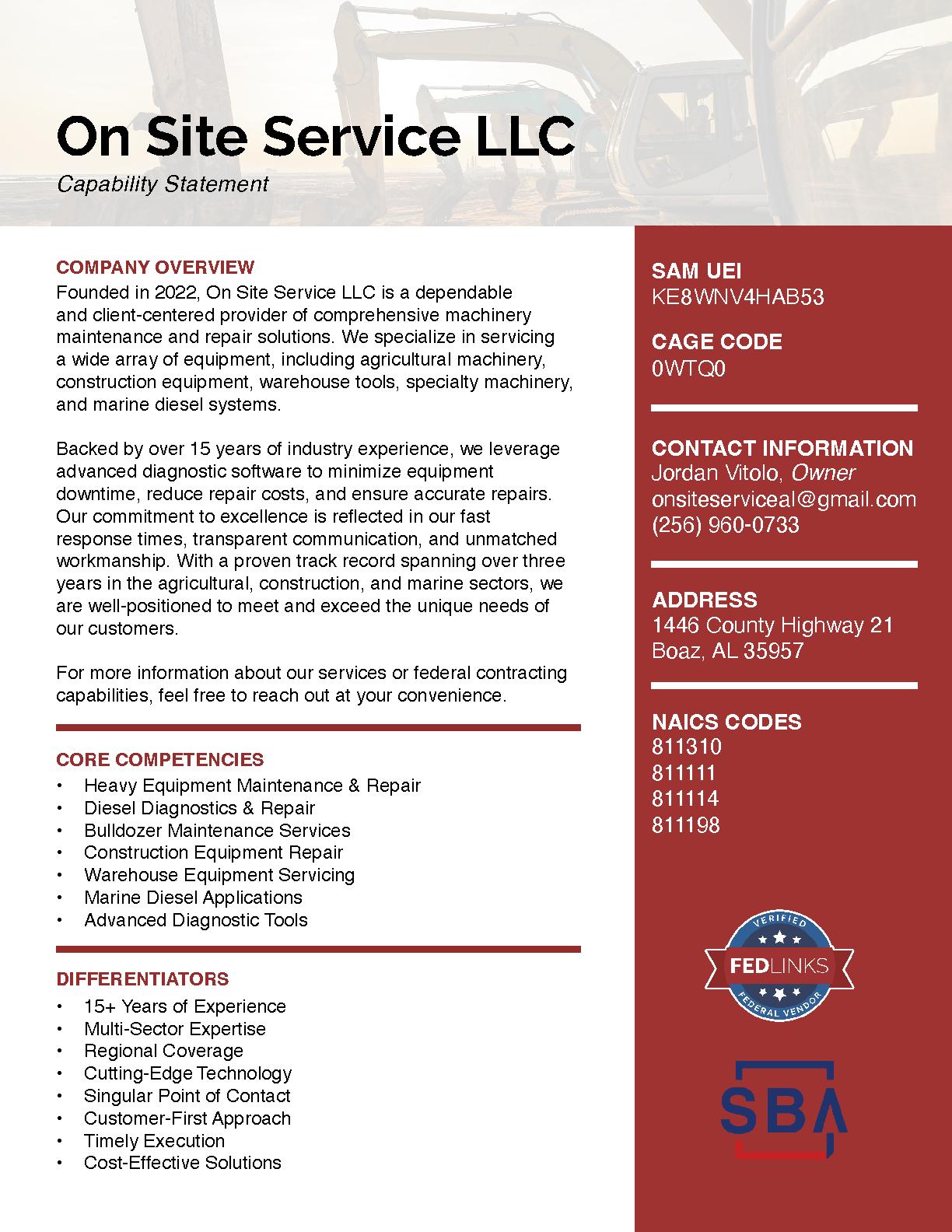 On site service llc