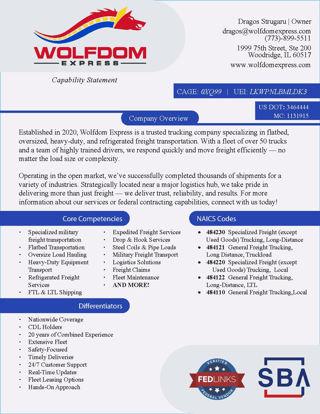 Wolfdom express inc.