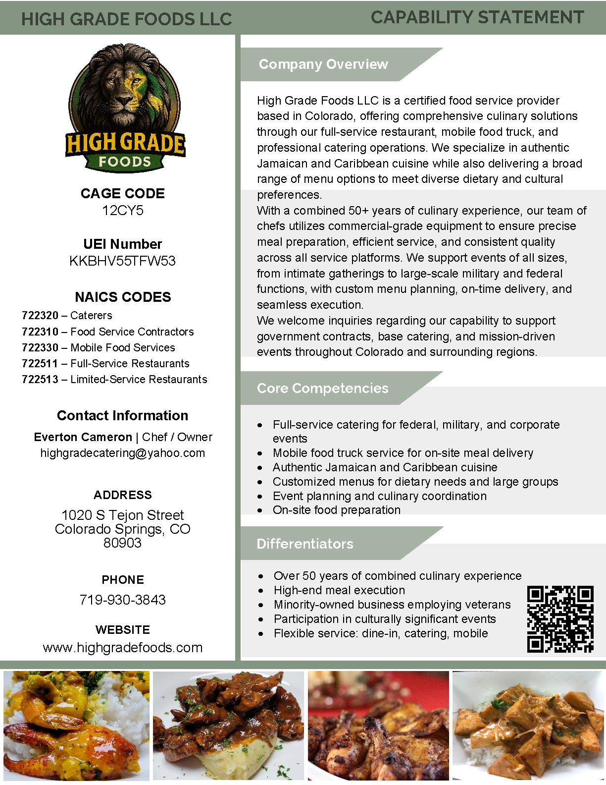 High grade foods llc