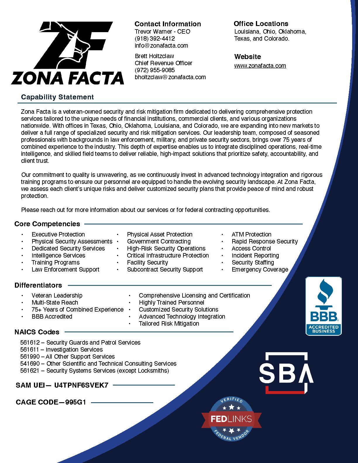 Zona facta revised