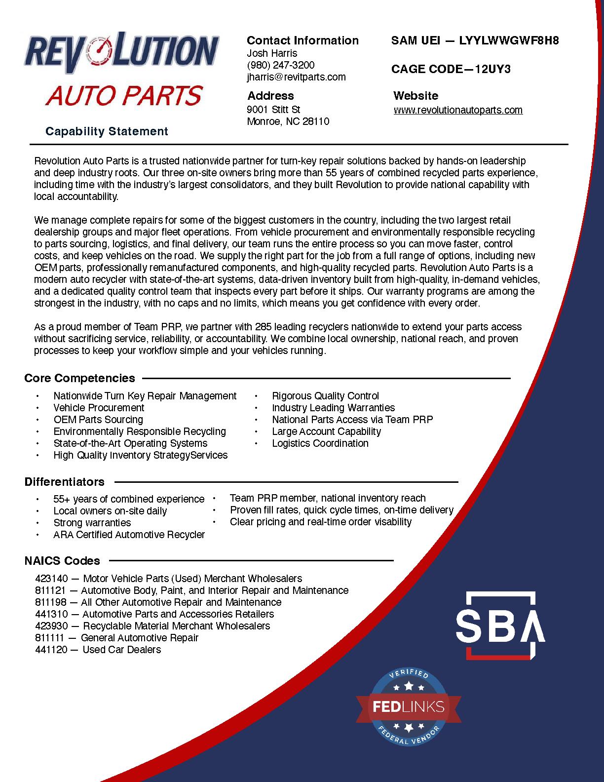 Revolution auto revised