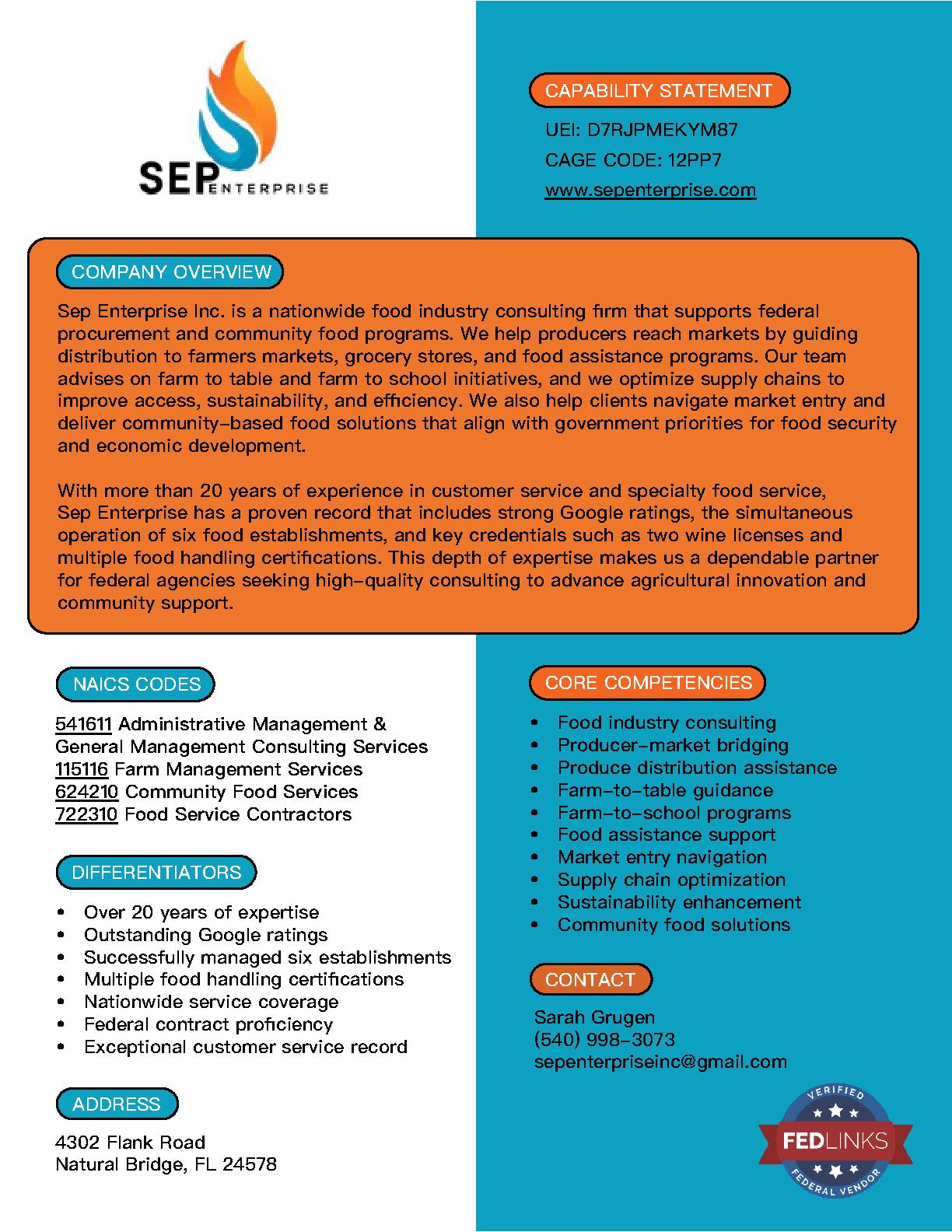 Sep enterprise inc