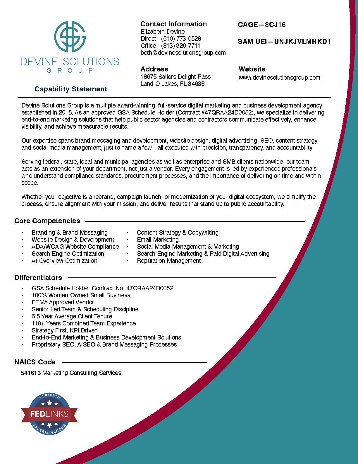 Devine solutions group final 