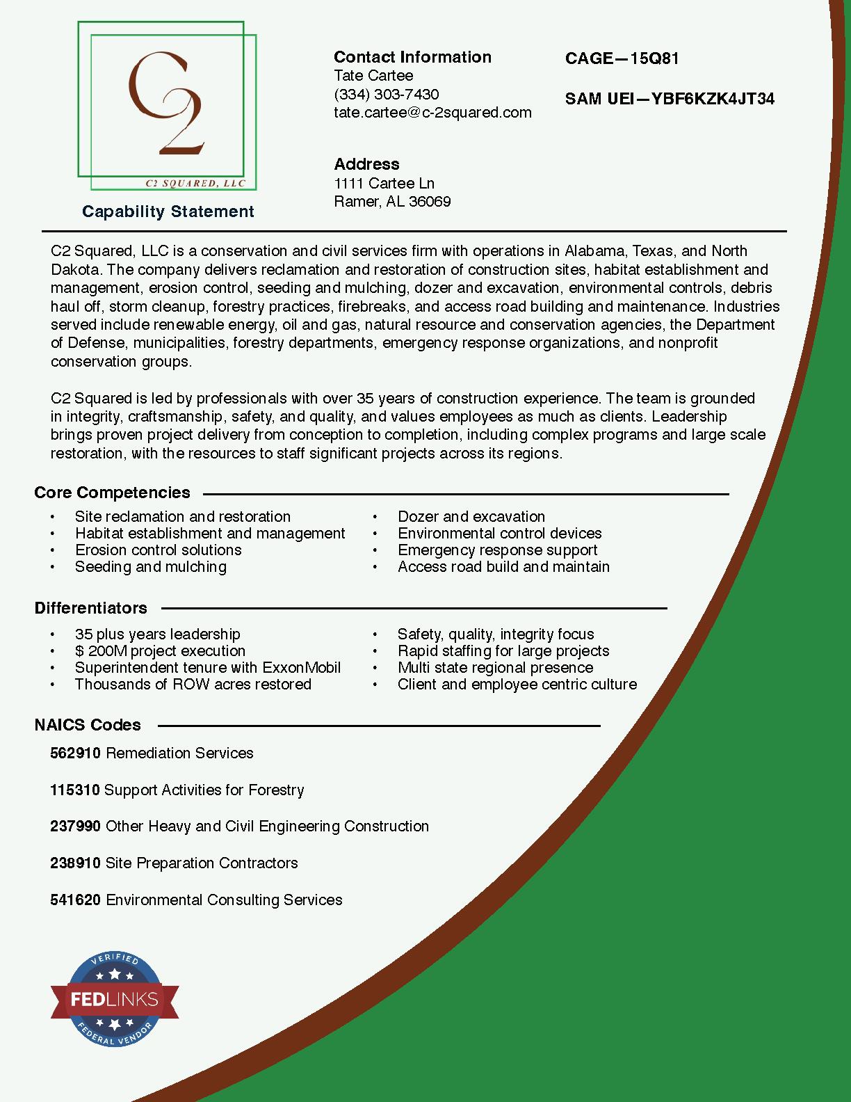 C2 squared  llc updated