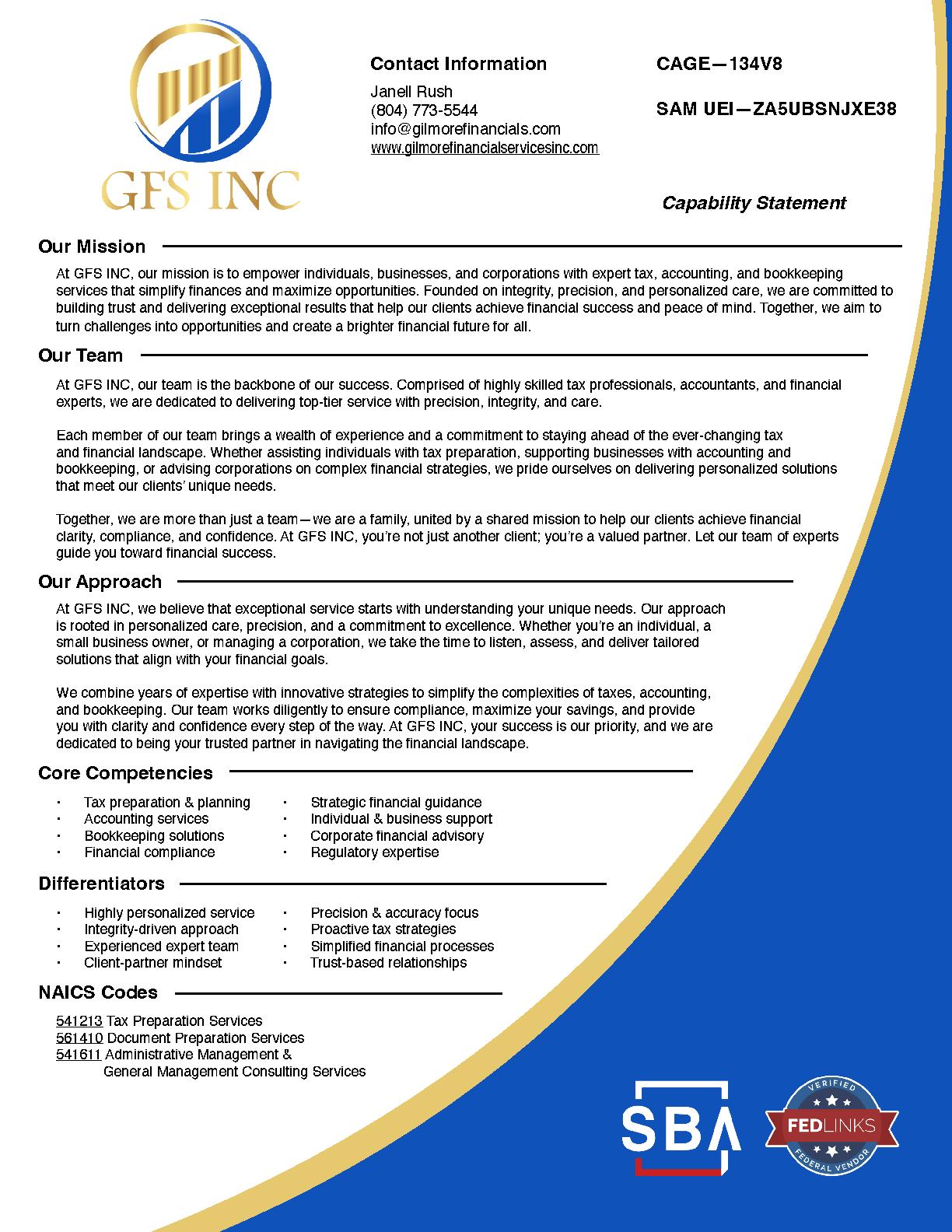 Gilmore financial services